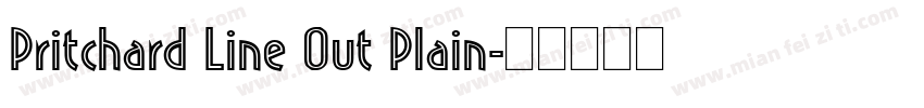 Pritchard Line Out Plain字体转换